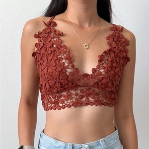 Free people crochet bralette size XS